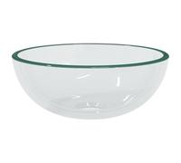 Vasque à Poser, Lavabo à Poser en Verre Lave Main Salle de Bain Verre trempé 30x12 cm Transparent