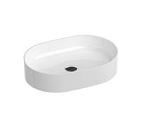Vasque à Poser | Lavabo en céramique | Blanc | Forme Ovale | Ceramic Slim O 550 | RAVAK