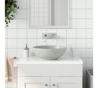 Vasque à Poser Lavabo Évier de Salle de Bain Toilette Rond Céramique vidaXL