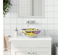 Opzetwasbak rond Î¦41x14 cm keramiek meerkleurig155054
