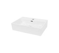 Vasque à Poser Lavabo Salle de Bain - en Céramique - Blanc - 515 x 360 x 130