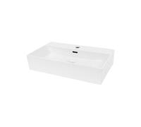 Vasque à Poser Lavabo Salle de Bain - en Céramique - Blanc - 605 x 365 x 130