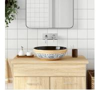 Vasque à poser multicolore rond Φ41x14 cm céramique