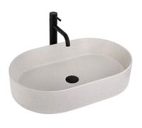 Vasque À Poser NADIA 60 Lavabo Beige, 61X38,5X12CM