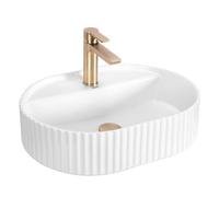 Rea - Lavabo ovale Marcela 50, 50 x 35,5 x 13,5 cm, Blanc