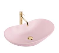Vasque À Poser Rea Royal Lavabo Rose 61,5 X 35,5 X 15,5 Cm