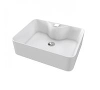 Vasque à poser rectangulaire 48 x 37 cm - blanc - Fjord AURLANE