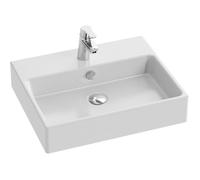 Jacob Delafon - Vasque à Poser Rectangulaire SULLY 50x40cm - Céramique - Style Contemporain - Faible Encombrement - Avec Cache Trop-Plein - Blanc - EVT112-00