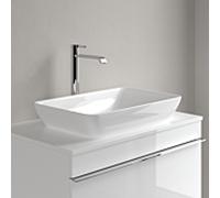 Vasque à poser semi-encastrée Villeroy & Boch Venticello 411355R1 55 x 36 cm, blanc Ceramicplus, avec trop-plein