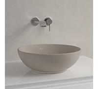Villeroy & Boch Vasque à poser Loop & friends 4A4501AM Ø 38 cm sans trop-plein amande C-plus