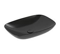 Vasque à poser Villeroy & Boch Loop & friends 4A5000S5 62x42cm, sans plage de robinetterie, avec trop-plein, CeramicPlus ébène