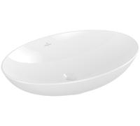 Vasque à poser Villeroy & Boch Loop & Friends, ovale, 620x420x120mm, sans trop-plein, sans trou pour robinetterie, 4A480101, Couleur: Blanc
