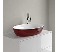 Vasque à poser Villeroy et Boch Artis 419861BCS9 61x41cm, sans trou pour robinetterie, sans trop-plein, Bordeaux