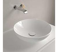 Vasque à poser Villeroy und Boch & Friends 4A460001 Ø 42 cm, sans trou pour robinetterie, avec trop-plein, Blanc Alpin