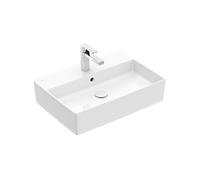 Memento 2.0 Vasque à poser rectangulaire, 60 x 42 x 14 cm, avec trop-plein, non meulé, blanc (4A076001)