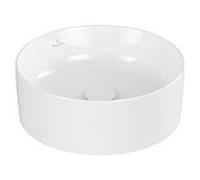 Vasque à poser Villeroy und Boch Collaro 4A1840R1 sans trop-plein, Ø 40 cm, blanc C-plus