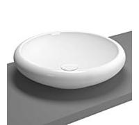 Vasque à poser VitrA Istanbul 4522B403-0016 blanc VC, diamètre 50 cm, sans trou de robinetterie ni trop-plein.