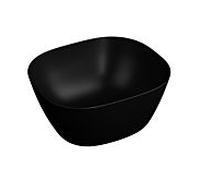 Vitra plural top bol 7811B483-0016 45 x 38 x 13,5 cm, noir mat, haut, rectangulaire , sans trop-plein / trou de robinetterie