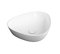 Vitra plural match0 7812B403-0016 47 x 40 x 13 cm, blanc brillant, asymétrique, sans trop-plein / trou de robinetterie