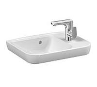 Vasque à poser VitrA Sento 5945B003-0921 50 x 37,5 cm, avec trop-plein, robinetterie à droite, blanc brillant