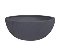 Pot de fleurs vasque Basalt Up Ø 40 x 16,5 cm - 14,9 L - Gris anthracite - Eda