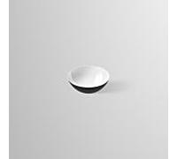 Vasque bicolore Alape K360.G 3501000180 Ø 360 mm, 130 mm, noir mat/blanc brillant, sans trou de robinetterie ni trop-plein