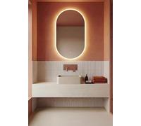 Vasque carrée 39x39x12 MILDRED pour meuble en béton minéral cappuccino surface lisse et résistante BASS