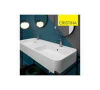 Vasque double céramique Blanc COSA - CRISTINA ONDYNA COSA120