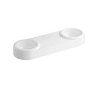 Vasque double VitrA Liquid 7313B403-0016 119 x 39,5 x 15 cm, sans trop-plein, laque blanche brillante, sans trou de robinetterie.