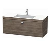 vasque Duravit Brioso c-bonded avec soubassement BR4603O1051, 120x48cm, Pine Terra / chrome, 2000 .