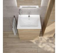 Vasque Duravit ME by Starck avec meuble bas evineo ineo5 evo l: 61 cm, 2 tiroirs, avec poignée encastrée,, 233663AA00+BE0719OA,