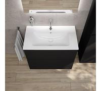 Vasque Duravit ME by Starck avec meuble bas evineo ineo5 evo l: 81 cm, 2 tiroirs, avec poignée encastrée,, 233683AA00+BE0720BM,