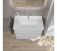Vasque Duravit ME by Starck avec meuble bas evineo ineo5 evo l: 81 cm, 2 tiroirs, avec poignée encastrée,, 23368300001+BE0720WM,