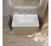 Vasque Duravit ME by Starck avec meuble bas evineo ineo5 evo l: 81 cm, 2 tiroirs, avec poignée encastrée,, 23368332601+BE0720OA,