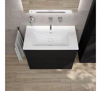 Vasque Duravit ME by Starck avec meuble bas evineo ineo5 evo l: 81 cm, 2 tiroirs, avec poignée encastrée,, 233683AA60+BE0720BM,
