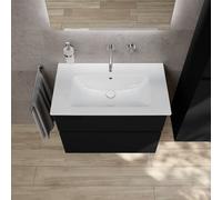 Vasque Duravit ME by Starck avec meuble bas evineo ineo5 evo l: 81 cm, 2 tiroirs, avec poignée encastrée,, 23368300601+BE0720BM,