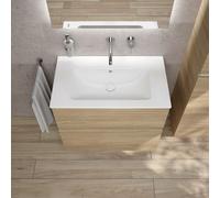 Vasque Duravit ME by Starck avec meuble bas evineo ineo5 evo l: 81 cm, 2 tiroirs, avec poignée encastrée,, 233683AC60+BE0720OA,