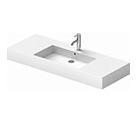 vasque Duravit Vero 125 x 49 cm, blanc, trou pour robinetterie 2000 , pour console en métal