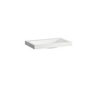 Vasque Laufen CLASSICS H512CL70001111 800 x 500 x 111 mm, avec plage de robinetterie, un trou de robinetterie, centrée, sans trop-plein, blanche