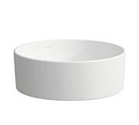 Vasque Laufen SAVOY H8129417571121 Ø 38 cm, ronde, sans trop-plein ni trou de robinetterie, blanc mat