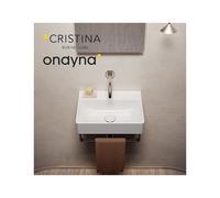Vasque lavabo céramique premium 45 blanc brillant - CRISTINA ONDYNA PR450101