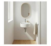 Vasque lave-mains IZIA à suspendre ronde en terrazzo 30cm
