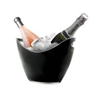 Vasque Rafraichissante 2 Bouteilles Noire Vin Bouquet