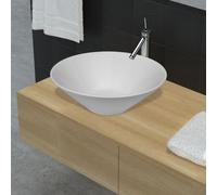 Vasque Rond Céramique Noir pour Salle de Bain Lavobo Lave-mains vidaXL