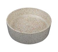 Vasque ronde à poser en terrazzo rose avec bonde pop up - 39 cm - DUKAT