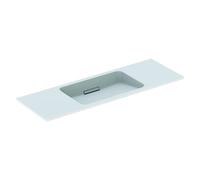 Vasque Sous Plan Geberit ONE Design Suspendu 1200x130x400mm Blanc/Blanc Brillant