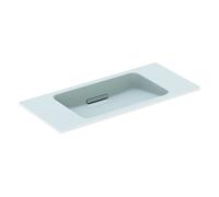 Vasque Sous Plan Geberit ONE Design Suspendu 900x130x400mm Blanc/Chromé Brossé