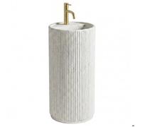Vasque Sur Pied Rea Margarita Blanc 39X39X85Cm