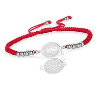 VASSAGO Bracelet avec Médaille de Saint Benoît Medalla De San Benito | Bracelets Ajustables En Corde Tressée Chapelets Catholiques Protection Contre Les Exorcismes Bijoux Religieux Pour Femmes