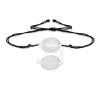 VASSAGO Bracelet avec Médaille de Saint Benoît Medalla De San Benito | Bracelets Ajustables En Corde Tressée Chapelets Catholiques Protection Contre Les Exorcismes Bijoux Religieux Pour Femmes